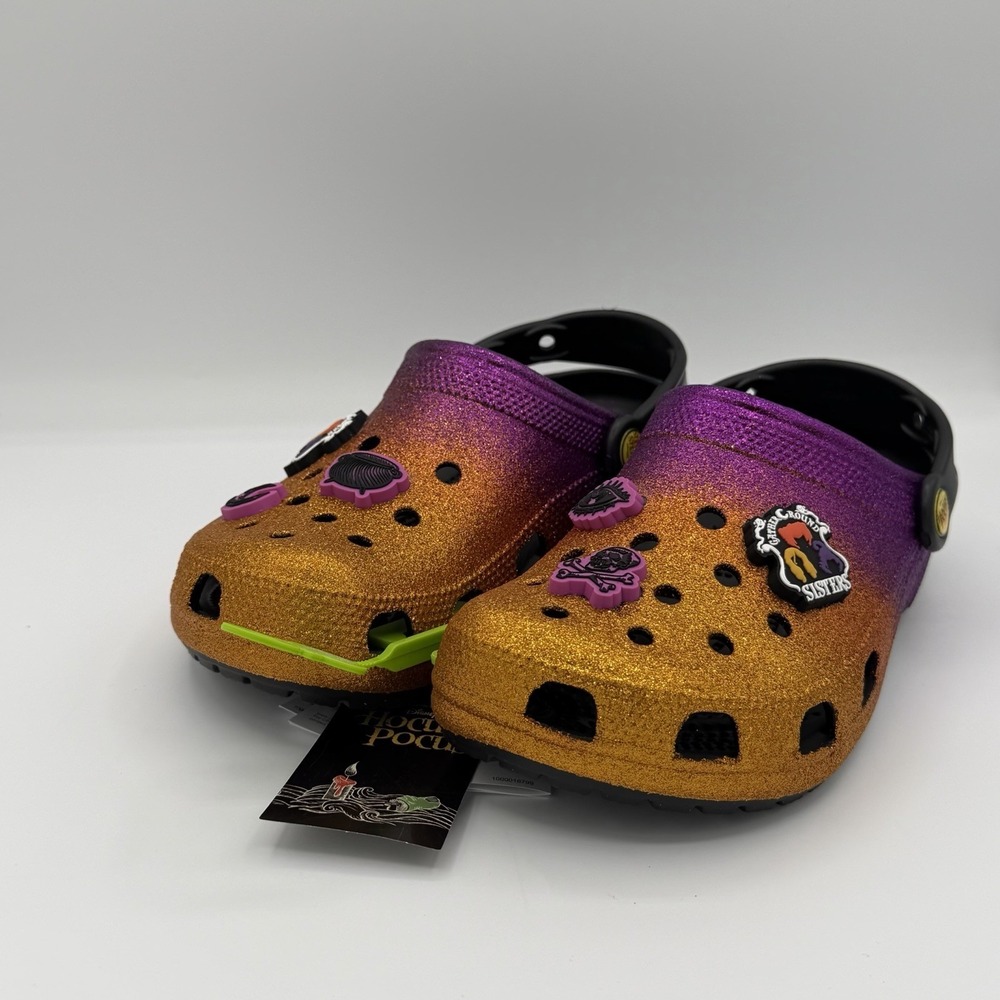 Disney Parks Hocus Pocus Halloween Clogs For Adults By Crocs Size 5M / 7W New - Picture 6 of 6